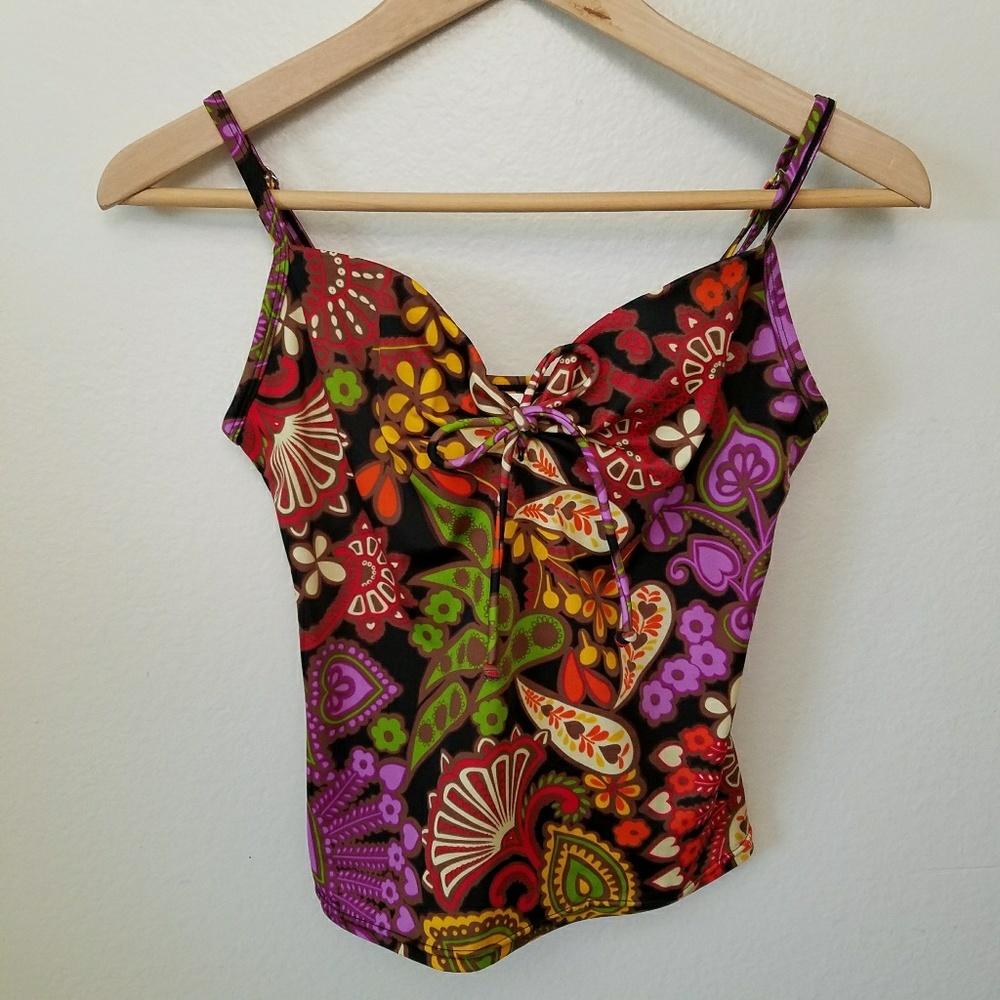 Victoria Secret Floral Paisley Tankini Top